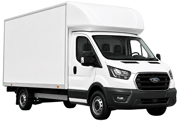 Self-drive rental van ready for collection in Port Talbot